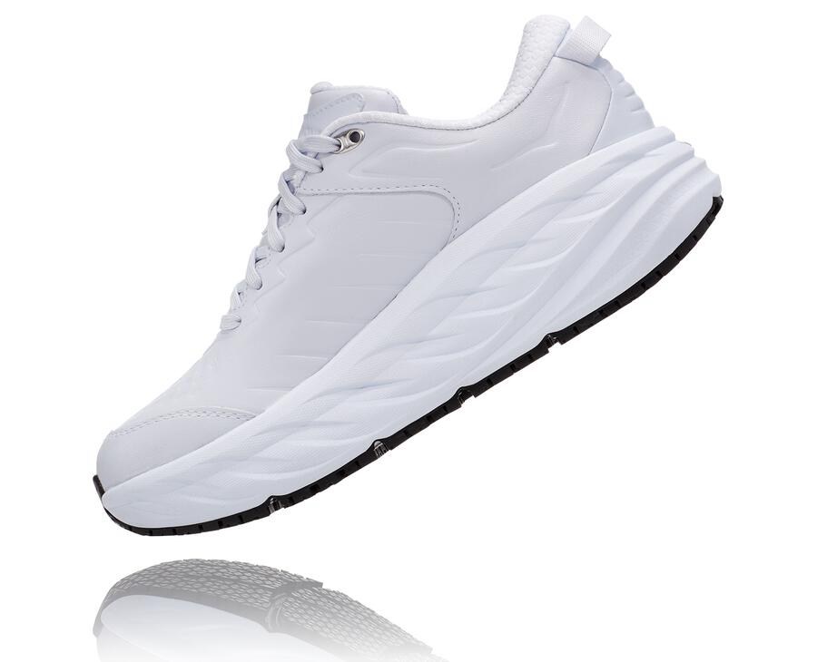 Running Shoes Womens - Hoka One One Bondi Sr - White - NQAOZGX-26